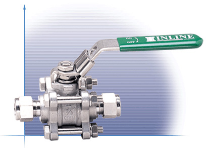 3-piece Compression Ends 302C Instrumentation Ball Valve