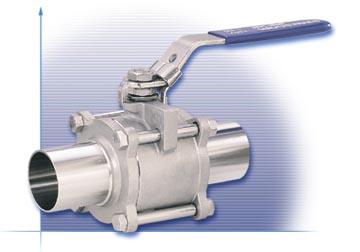 3-piece Tube Full Port 317F Sanitary Ball Valve