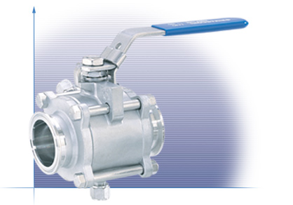 3-piece Full Port 307F Sanitary Ball Valve