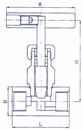 908 Series Needle Valve Schematic Diagram